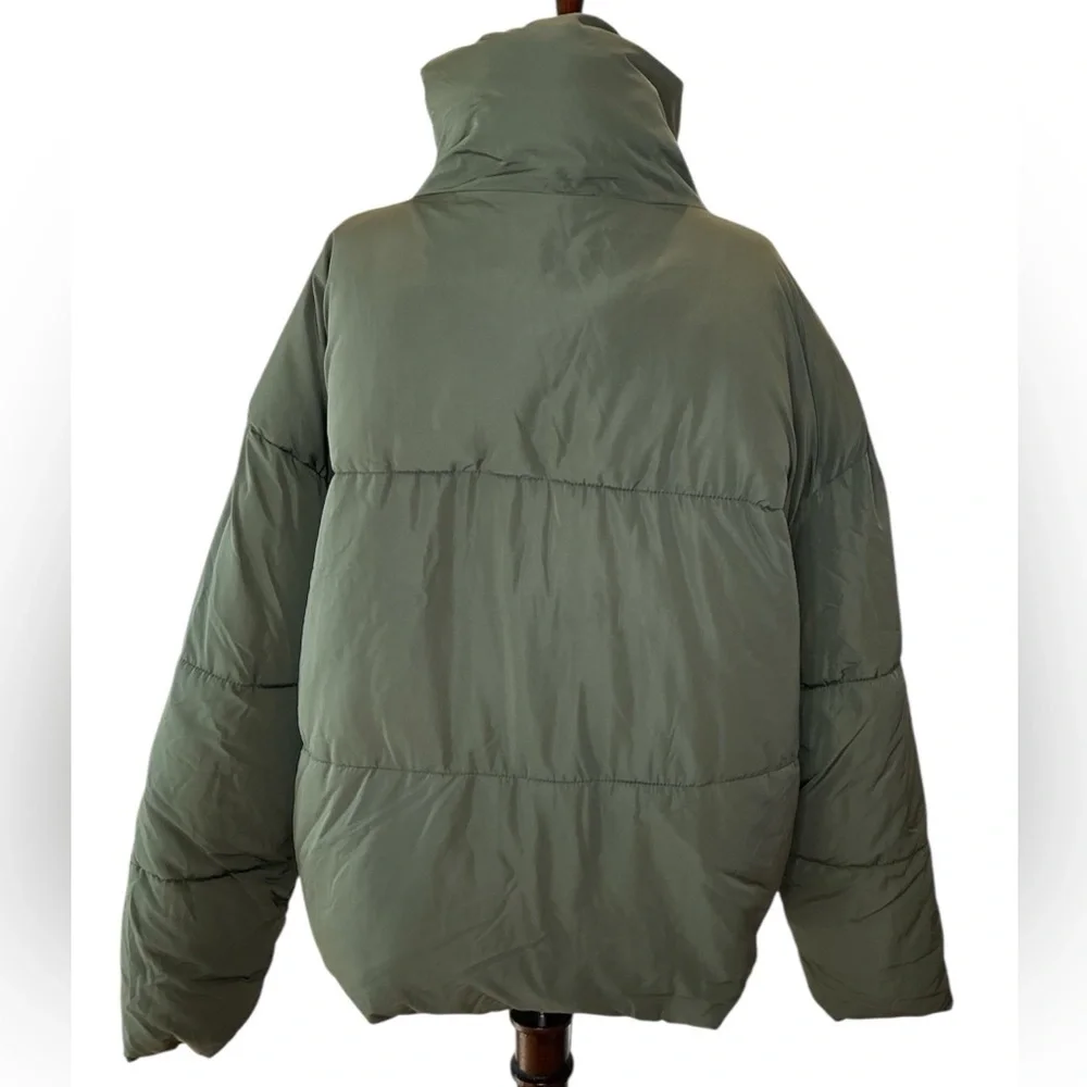 Free People Weekender Puffer Jacket in Olive Green Size S/P - Picture 6 of 11